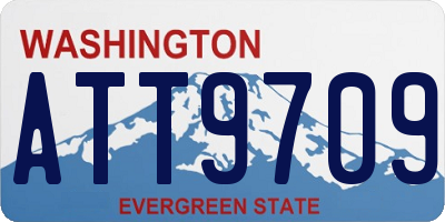 WA license plate ATT9709