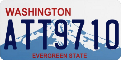WA license plate ATT9710