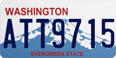 WA license plate ATT9715