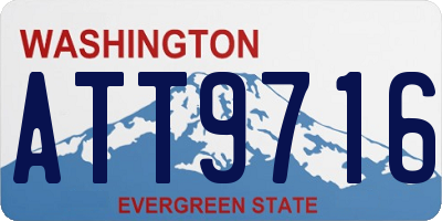 WA license plate ATT9716