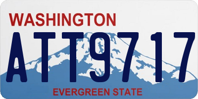 WA license plate ATT9717