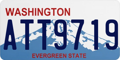 WA license plate ATT9719