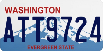 WA license plate ATT9724