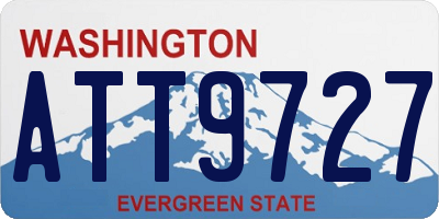 WA license plate ATT9727