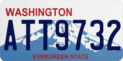 WA license plate ATT9732