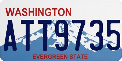 WA license plate ATT9735