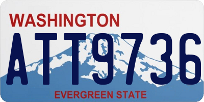 WA license plate ATT9736