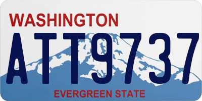WA license plate ATT9737