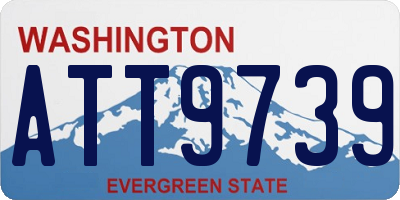 WA license plate ATT9739