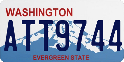 WA license plate ATT9744