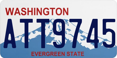 WA license plate ATT9745