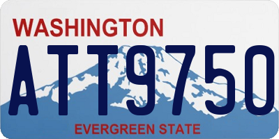 WA license plate ATT9750
