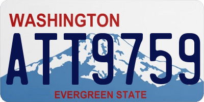 WA license plate ATT9759
