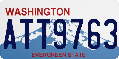 WA license plate ATT9763