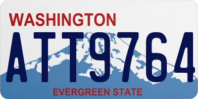 WA license plate ATT9764