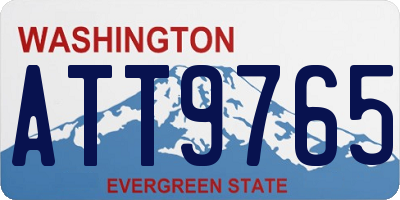 WA license plate ATT9765