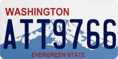 WA license plate ATT9766