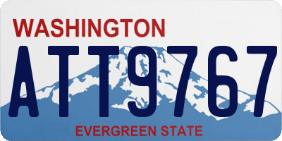 WA license plate ATT9767