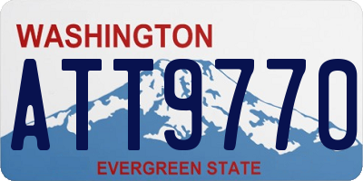 WA license plate ATT9770