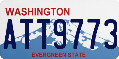 WA license plate ATT9773
