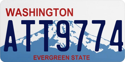WA license plate ATT9774