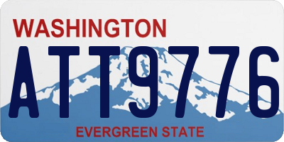 WA license plate ATT9776