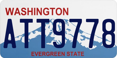 WA license plate ATT9778