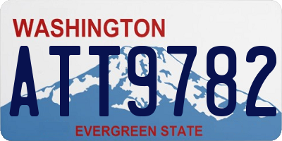 WA license plate ATT9782