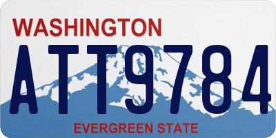 WA license plate ATT9784