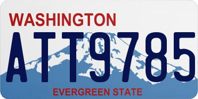 WA license plate ATT9785