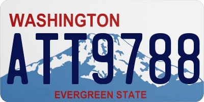 WA license plate ATT9788