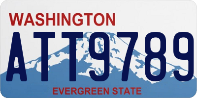 WA license plate ATT9789