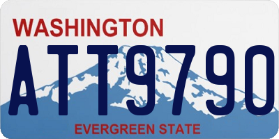 WA license plate ATT9790