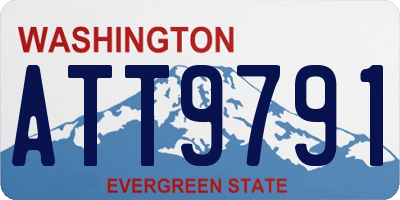 WA license plate ATT9791