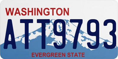 WA license plate ATT9793