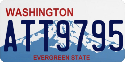 WA license plate ATT9795