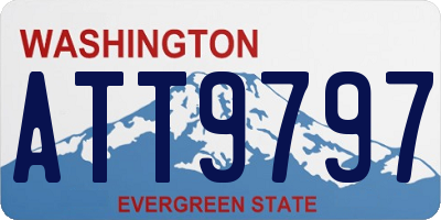 WA license plate ATT9797