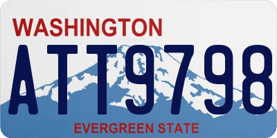 WA license plate ATT9798