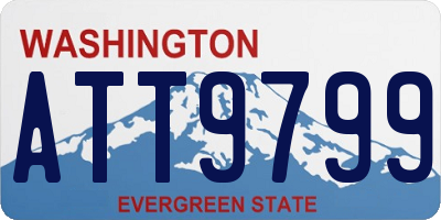 WA license plate ATT9799