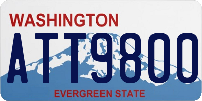 WA license plate ATT9800