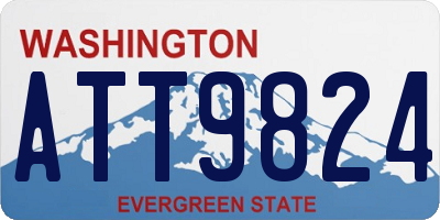 WA license plate ATT9824