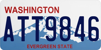 WA license plate ATT9846