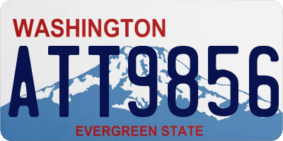 WA license plate ATT9856