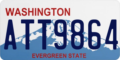WA license plate ATT9864