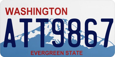 WA license plate ATT9867