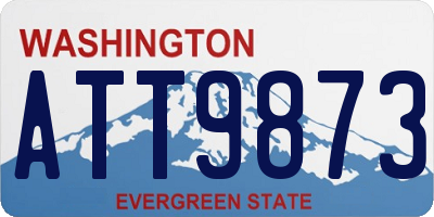 WA license plate ATT9873