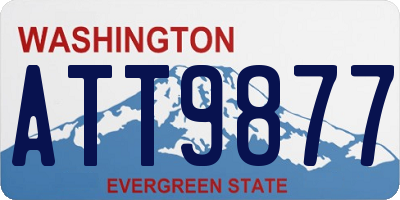 WA license plate ATT9877