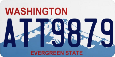 WA license plate ATT9879