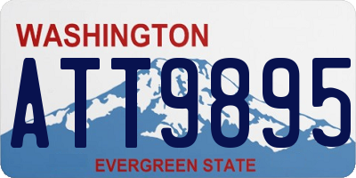 WA license plate ATT9895