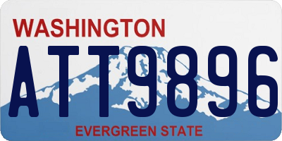 WA license plate ATT9896